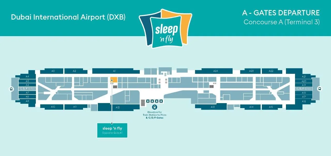 Capsule hotel Sleep 'N Fly Sleep Lounge, A-Gates Terminal 3 - Transit Only Hotel Dubai